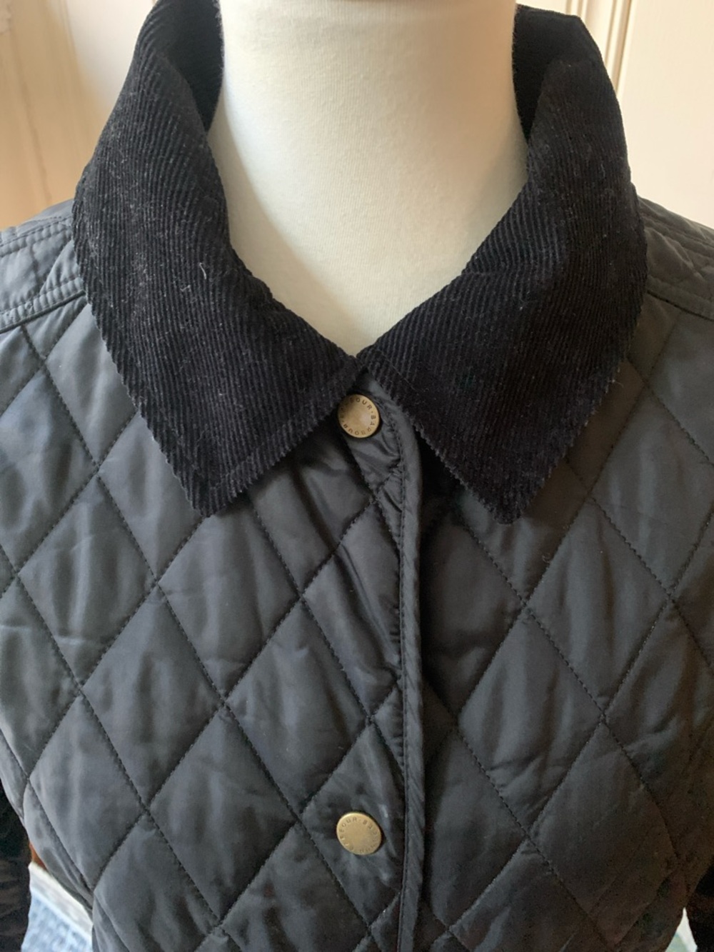 Barbour Womens Quilted Lightweight Jacket Black Medium - Picture 2 of 8